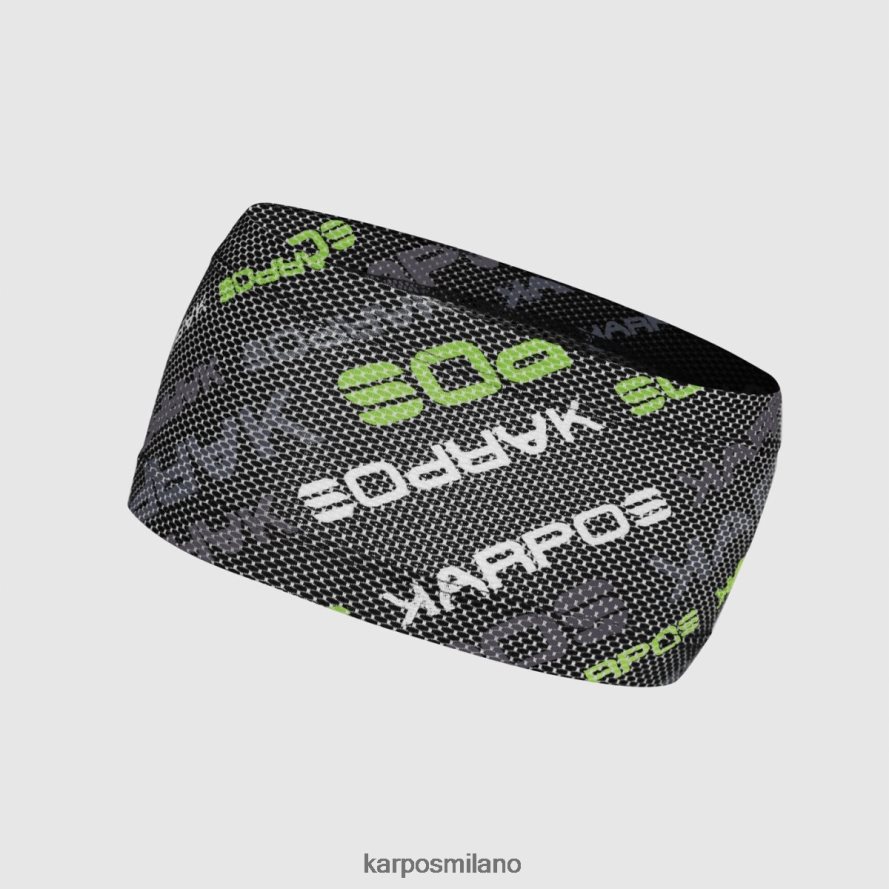 copricapo| Karpos fascia spostata nero/verde gelsomino donne DTRTHD801