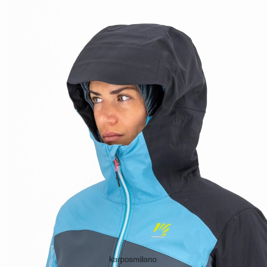 giacca| Karpos giacca marmolata con giacca ardesia scuro/atollo blu/nero donne DTRTHD977