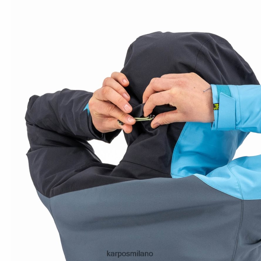 giacca| Karpos giacca marmolata con giacca ardesia scuro/atollo blu/nero donne DTRTHD977