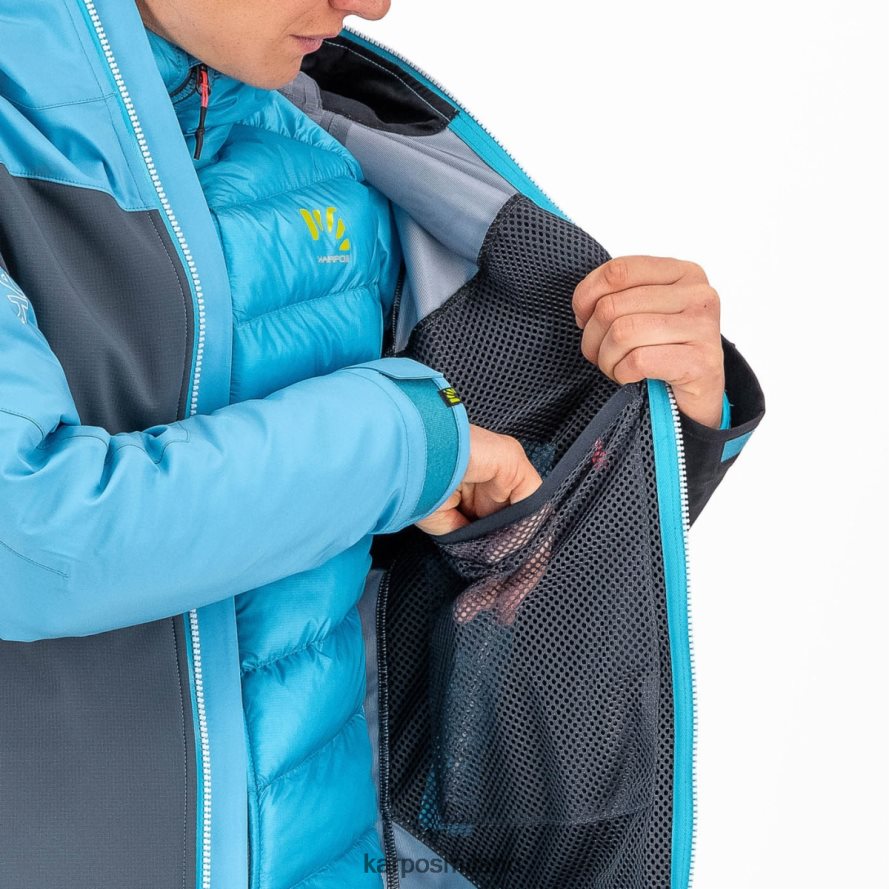 giacca| Karpos giacca marmolata con giacca ardesia scuro/atollo blu/nero donne DTRTHD977