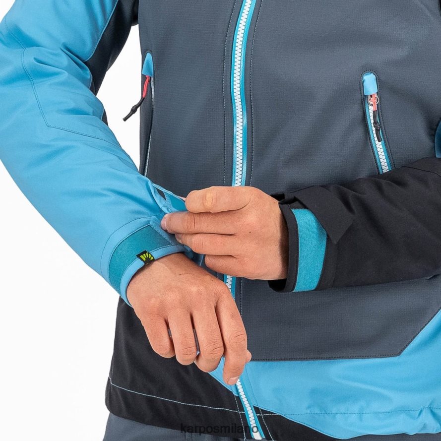 giacca| Karpos giacca marmolata con giacca ardesia scuro/atollo blu/nero donne DTRTHD977