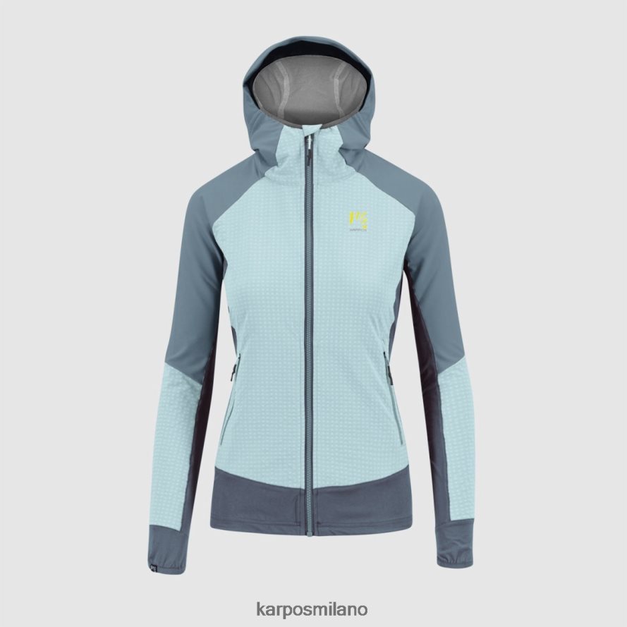 giacca| Karpos lede con giacca acquamarina/lago primaverile/vintage donne DTRTHD1047