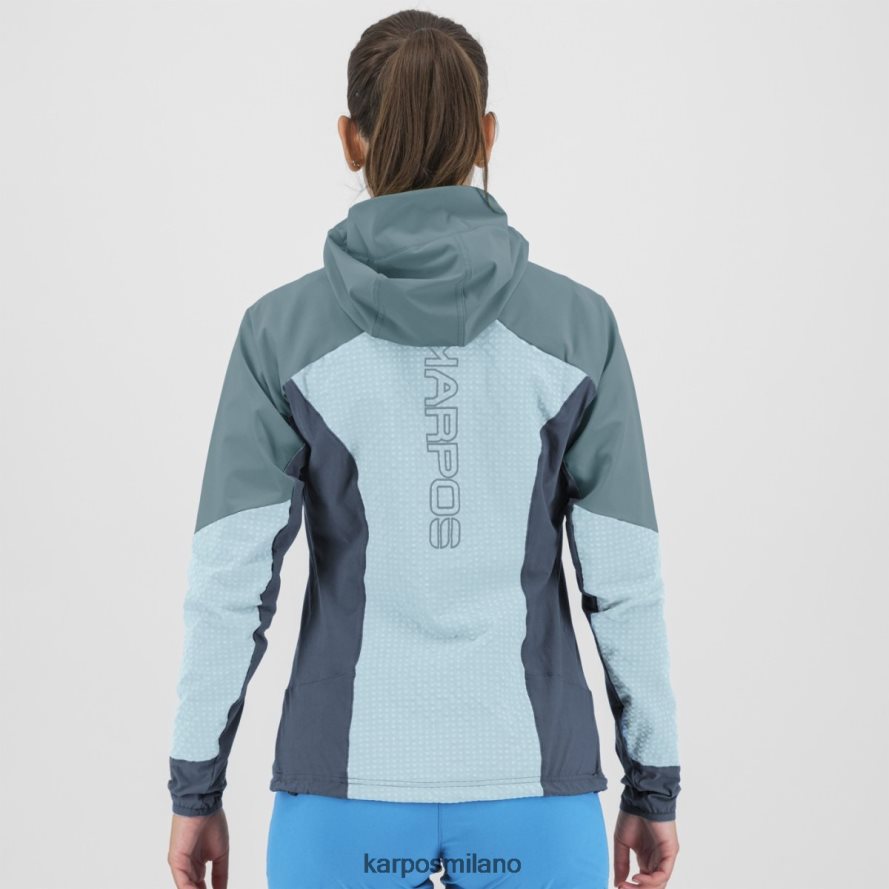 giacca| Karpos lede con giacca acquamarina/lago primaverile/vintage donne DTRTHD1047