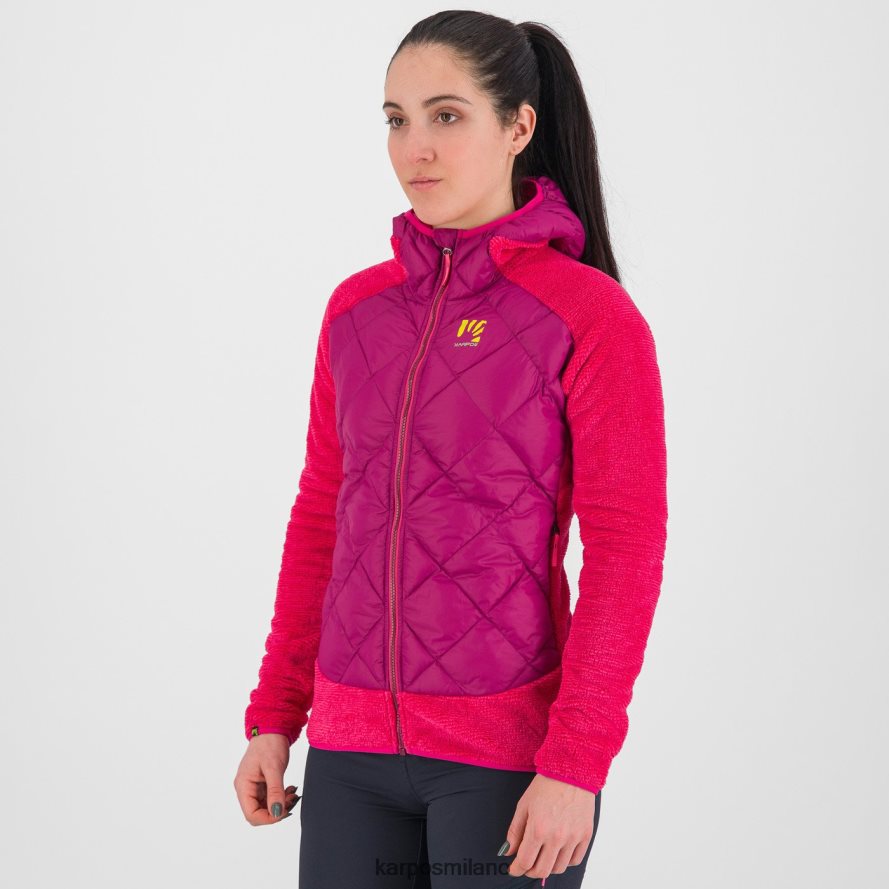 giacca| Karpos marmarole con giacca mirtillo/rosa donne DTRTHD1059