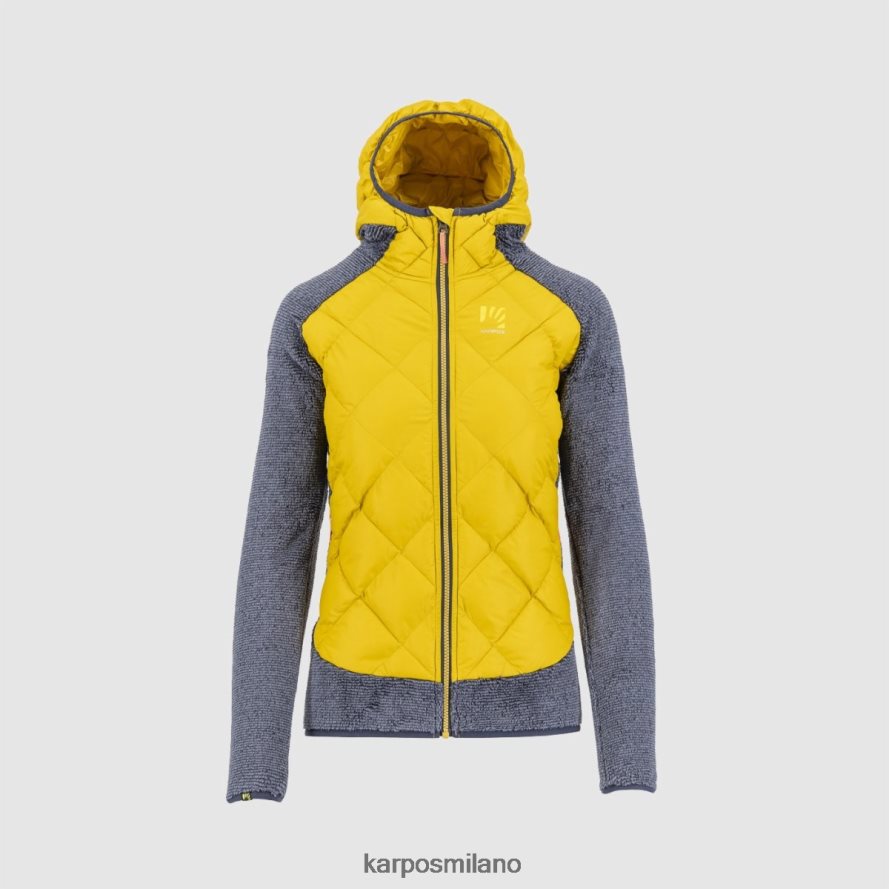 giacca| Karpos marmarole con giacca scaglie d'oro/inchiostro di china donne DTRTHD1054