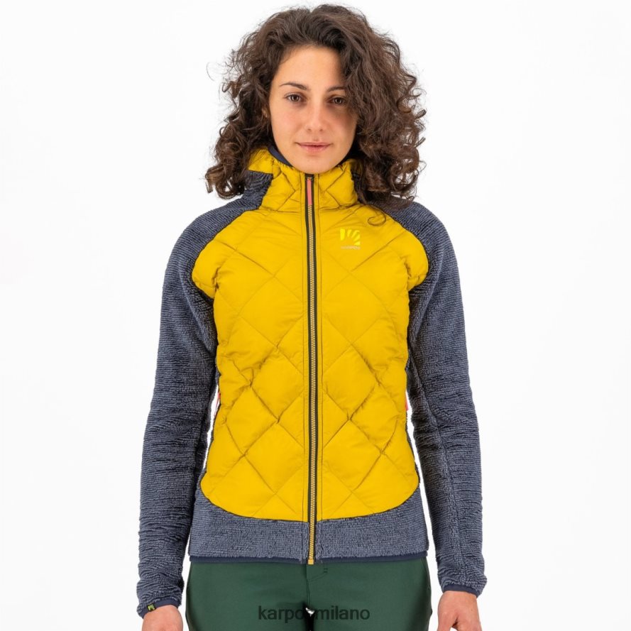 giacca| Karpos marmarole con giacca scaglie d'oro/inchiostro di china donne DTRTHD1054