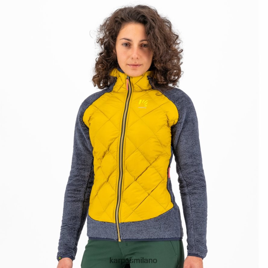 giacca| Karpos marmarole con giacca scaglie d'oro/inchiostro di china donne DTRTHD1054