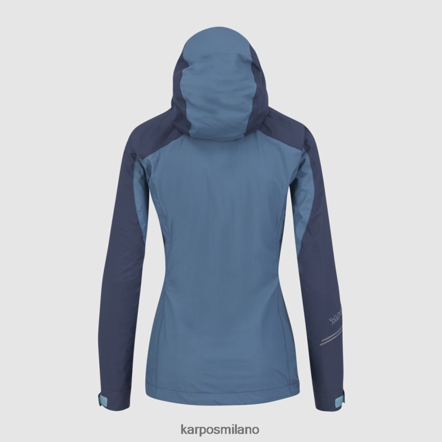 giacca| Karpos molta pioggia con giacca lago primaverile/indaco vintage donne DTRTHD1034