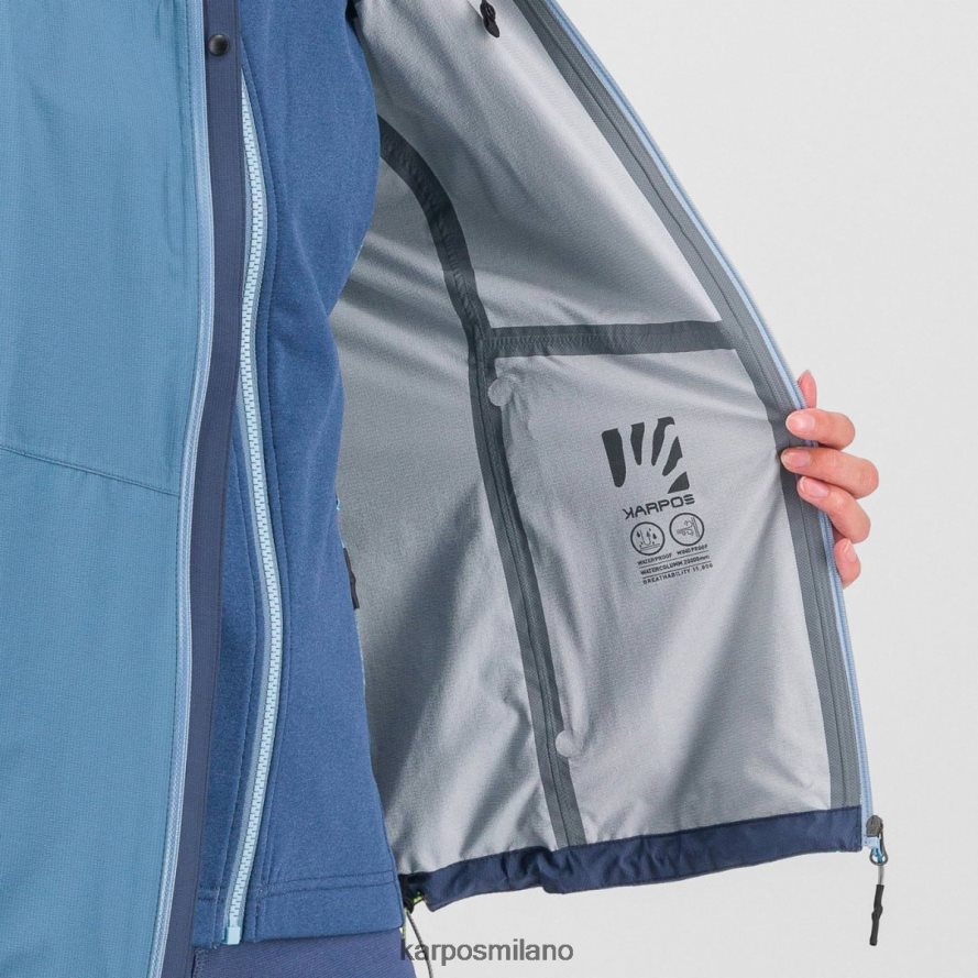 giacca| Karpos molta pioggia con giacca lago primaverile/indaco vintage donne DTRTHD1034