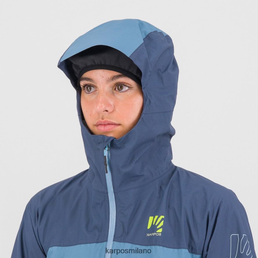 giacca| Karpos molta pioggia con giacca lago primaverile/indaco vintage donne DTRTHD1034
