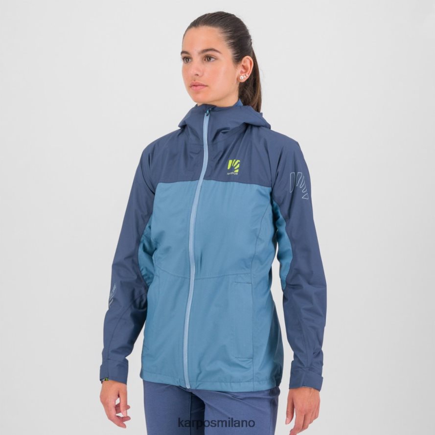 giacca| Karpos molta pioggia con giacca lago primaverile/indaco vintage donne DTRTHD1034
