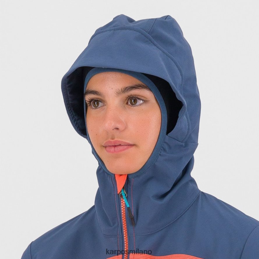 giacca| Karpos parete con rivestimento corallo caldo/indaco vintage donne DTRTHD1097