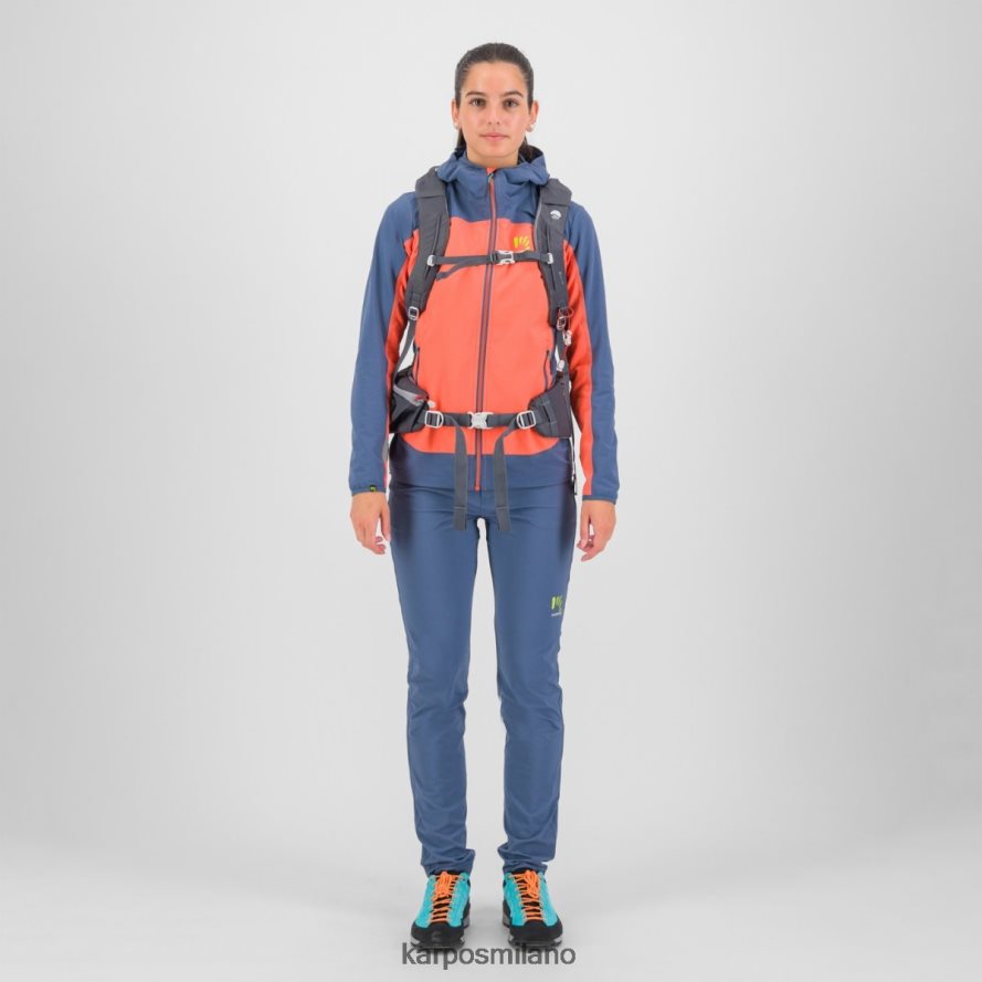 giacca| Karpos parete con rivestimento corallo caldo/indaco vintage donne DTRTHD1097