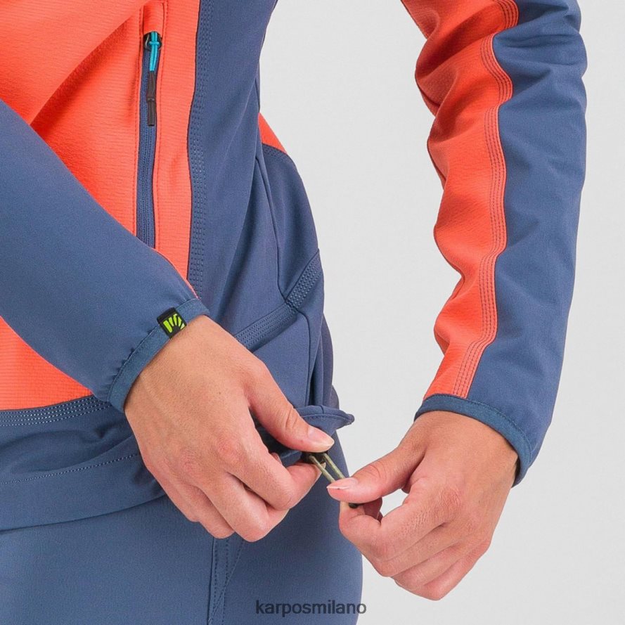 giacca| Karpos parete con rivestimento corallo caldo/indaco vintage donne DTRTHD1097