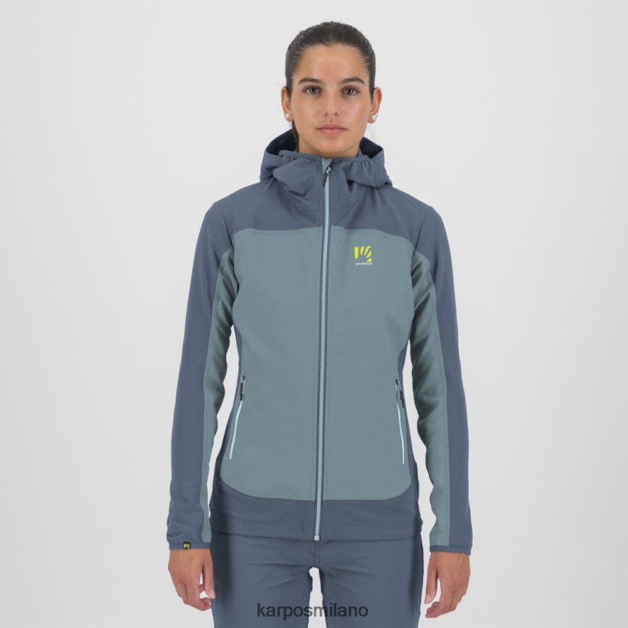 giacca| Karpos parete con rivestimento lago primaverile/indaco vintage donne DTRTHD1095