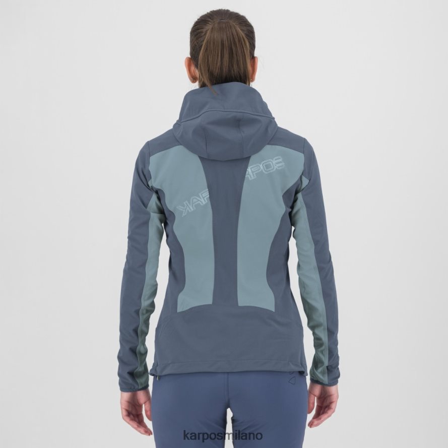 giacca| Karpos parete con rivestimento lago primaverile/indaco vintage donne DTRTHD1095
