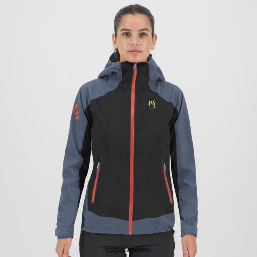 giacca| Karpos temporale con giacca nero/indaco vintage donne DTRTHD1025