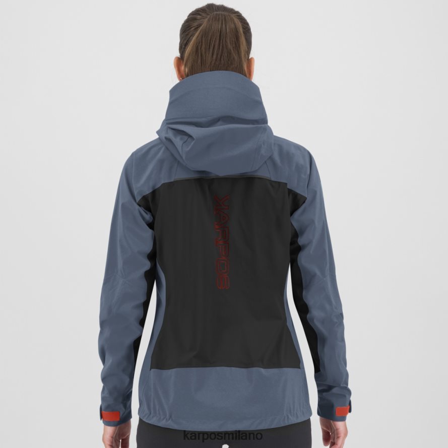 giacca| Karpos temporale con giacca nero/indaco vintage donne DTRTHD1025