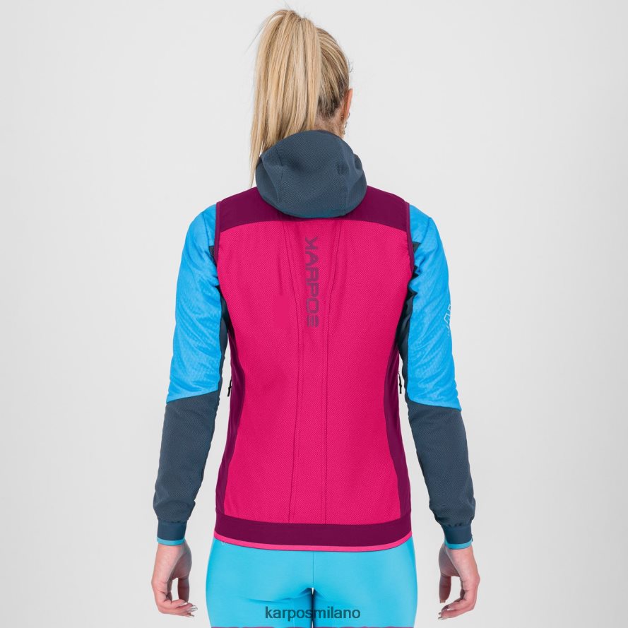 gilet| Karpos alagna plus evo w gilet rosa/boysenberry donne DTRTHD1086