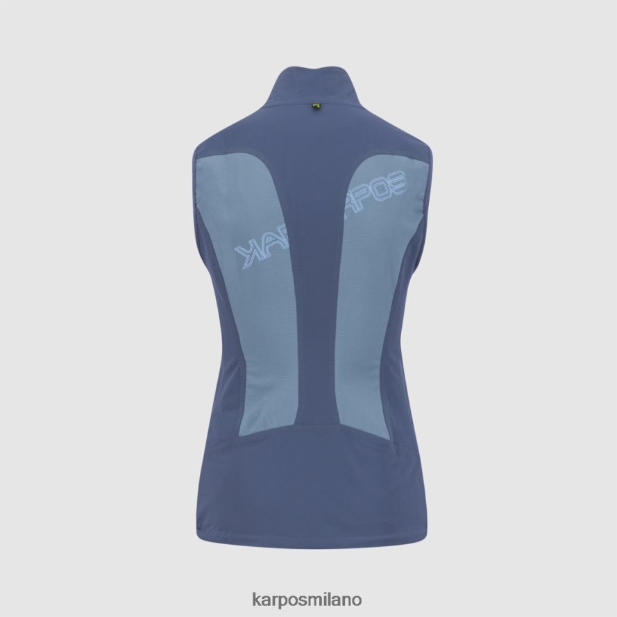 gilet| Karpos parete con gilet lago primaverile/indaco vintage donne DTRTHD1103