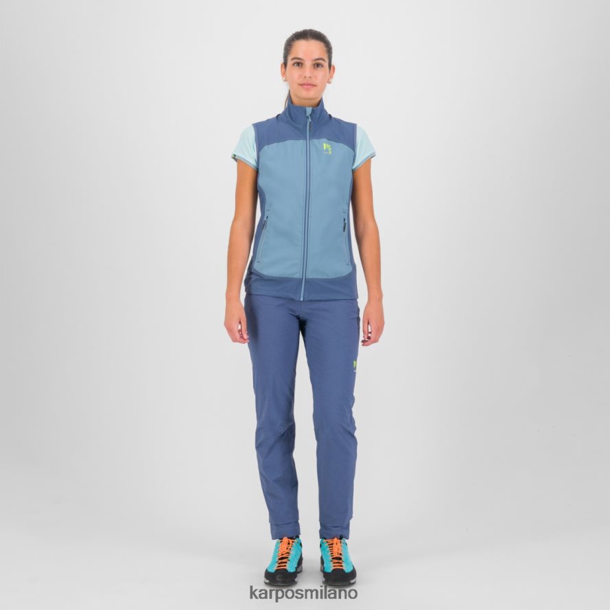 gilet| Karpos parete con gilet lago primaverile/indaco vintage donne DTRTHD1103