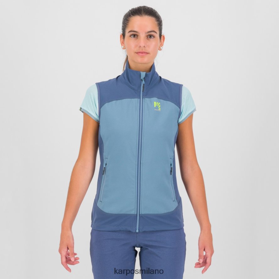 gilet| Karpos parete con gilet lago primaverile/indaco vintage donne DTRTHD1103