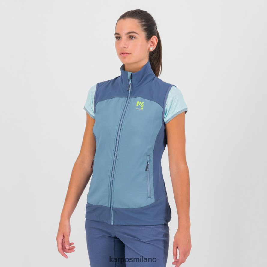 gilet| Karpos parete con gilet lago primaverile/indaco vintage donne DTRTHD1103