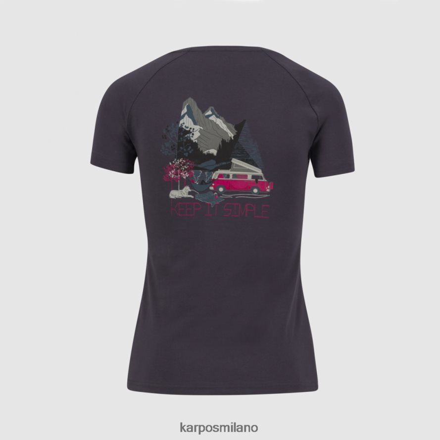 maglietta| Karpos Genzianella con maglietta blu ombre donne DTRTHD1367