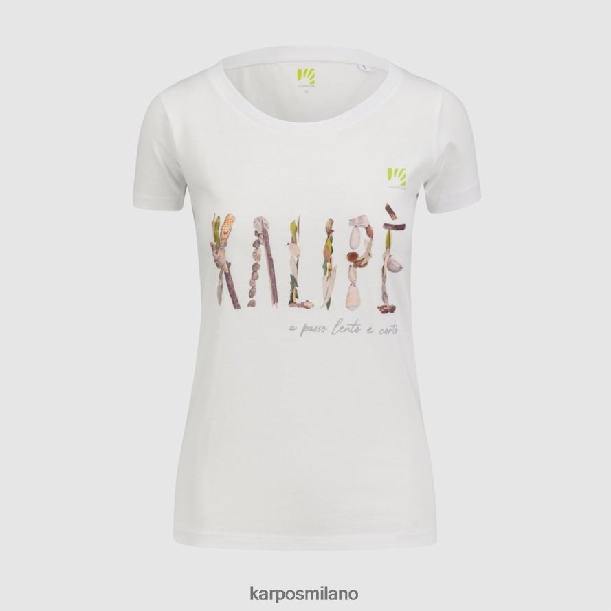 maglietta| Karpos Kalip con la maglietta bianco brillante donne DTRTHD1346