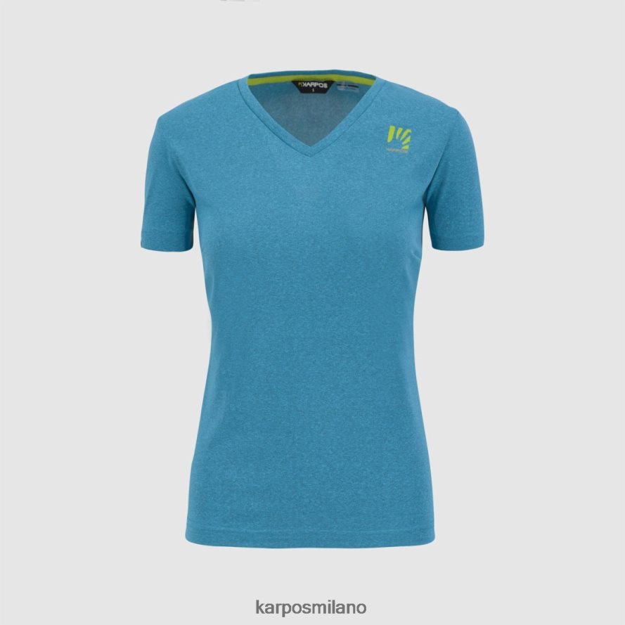 maglietta| Karpos alta via polartec w maglia atollo blu donne DTRTHD1297