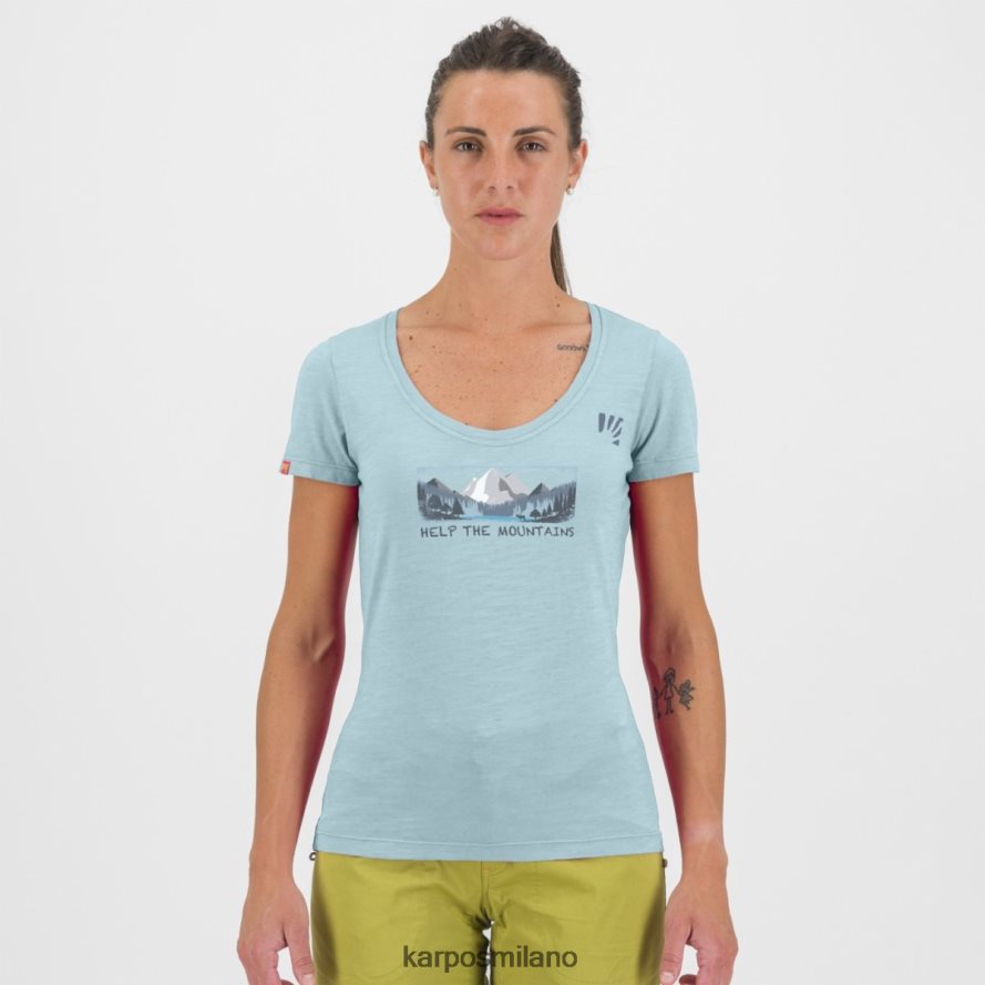 maglietta| Karpos ambretta con maglietta acquamarina donne DTRTHD1320