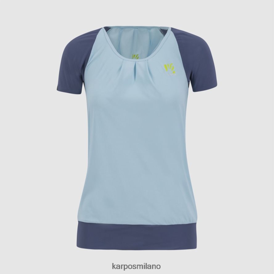 maglietta| Karpos cengia con maglietta acquamarina/indaco vintage donne DTRTHD1278