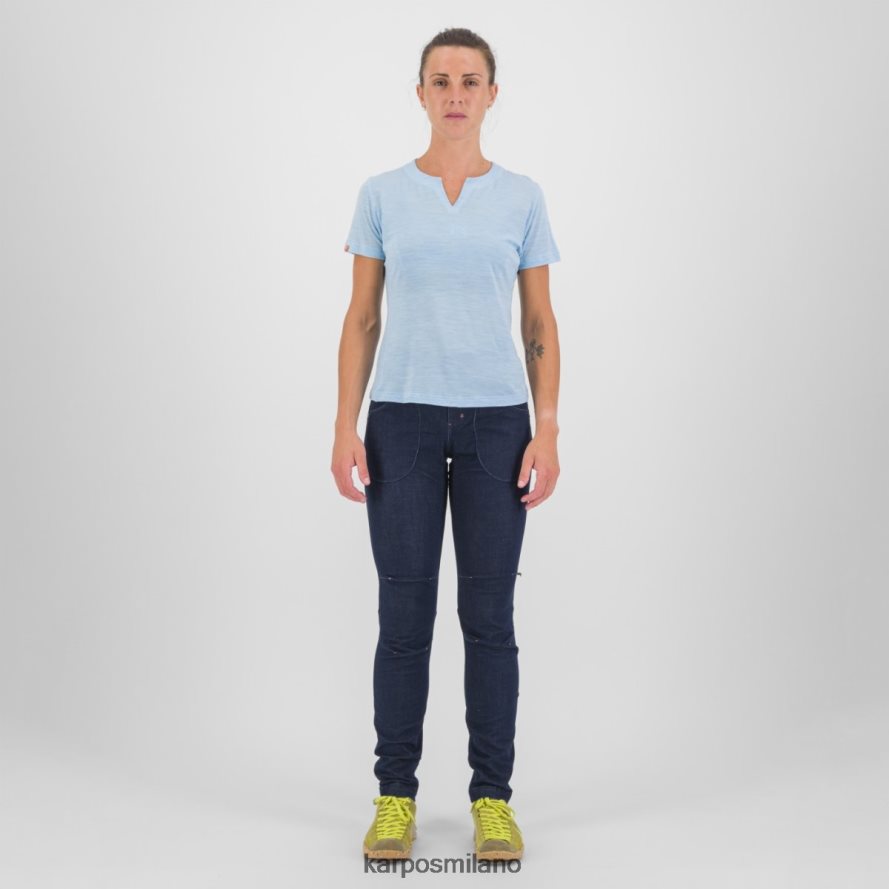 maglietta| Karpos coppolo merino con maglietta acquamarina donne DTRTHD1242