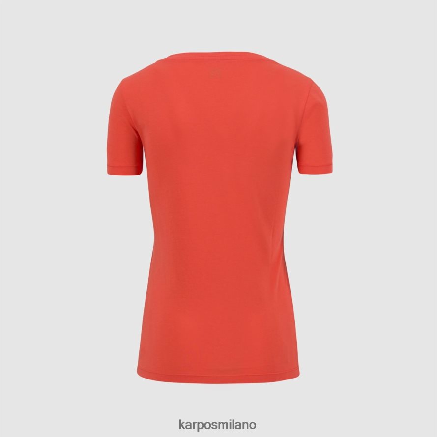 maglietta| Karpos croco con maglietta corallo caldo donne DTRTHD1333