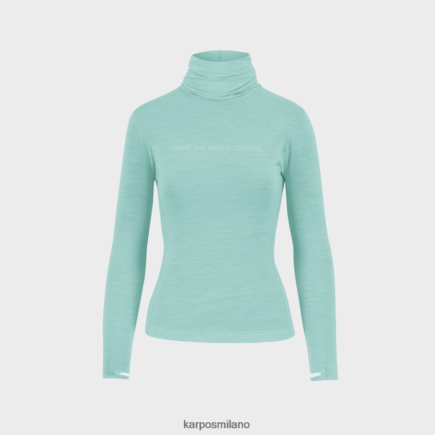 maglietta| Karpos easyfrizz merino w jersey ls cielo acquatico donne DTRTHD1232