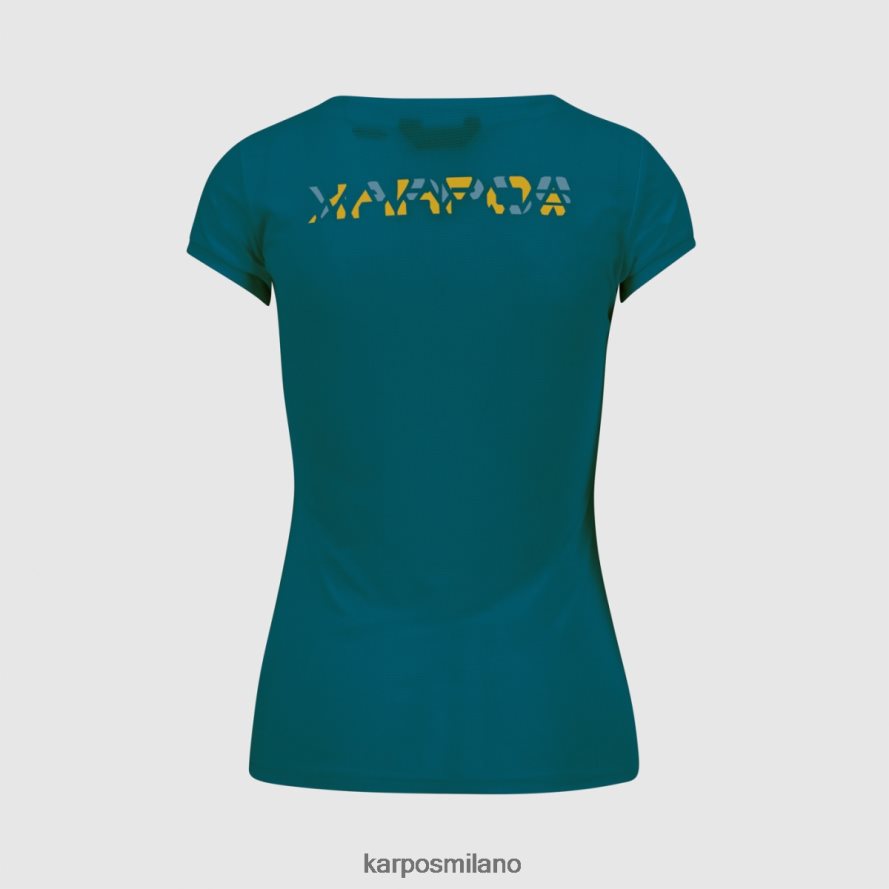 maglietta| Karpos loma con la maglia corsaro/blu adriatico/limone cu donne DTRTHD1371