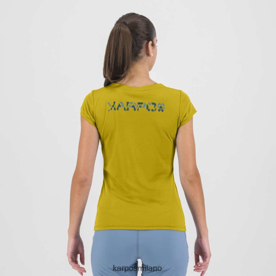 maglietta| Karpos loma con la maglia curry al limone/blu adriatico/cors donne DTRTHD1377
