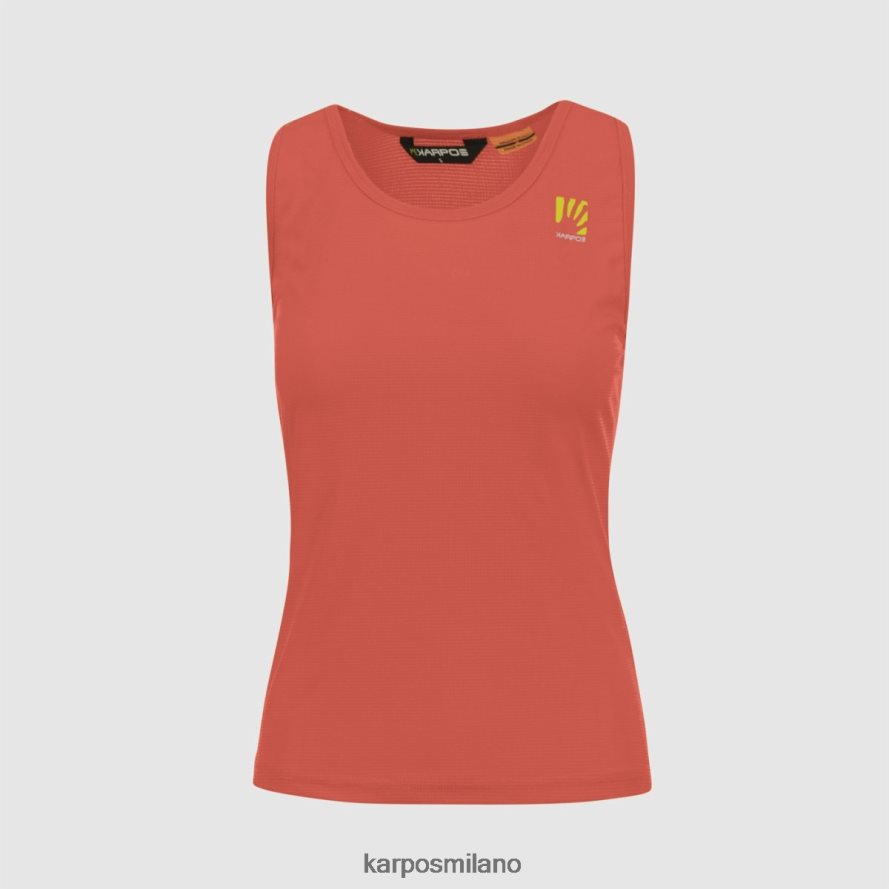 maglietta| Karpos loma w in alto corallo caldo/indaco vintage/nuvola donne DTRTHD1382