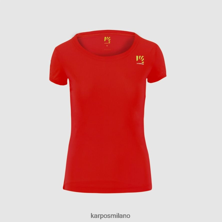 maglietta| Karpos maglia sensibile scarlatto di fiamma donne DTRTHD1313