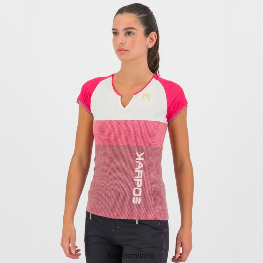 maglietta| Karpos mosso evo con la maglia insinuazioni/bianco/ciliegie giubileo donne DTRTHD1248