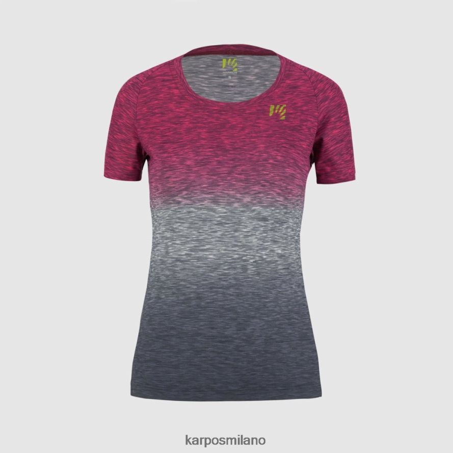 maglietta| Karpos prato piazza con maglia corallo caldo/indaco vintage donne DTRTHD1266