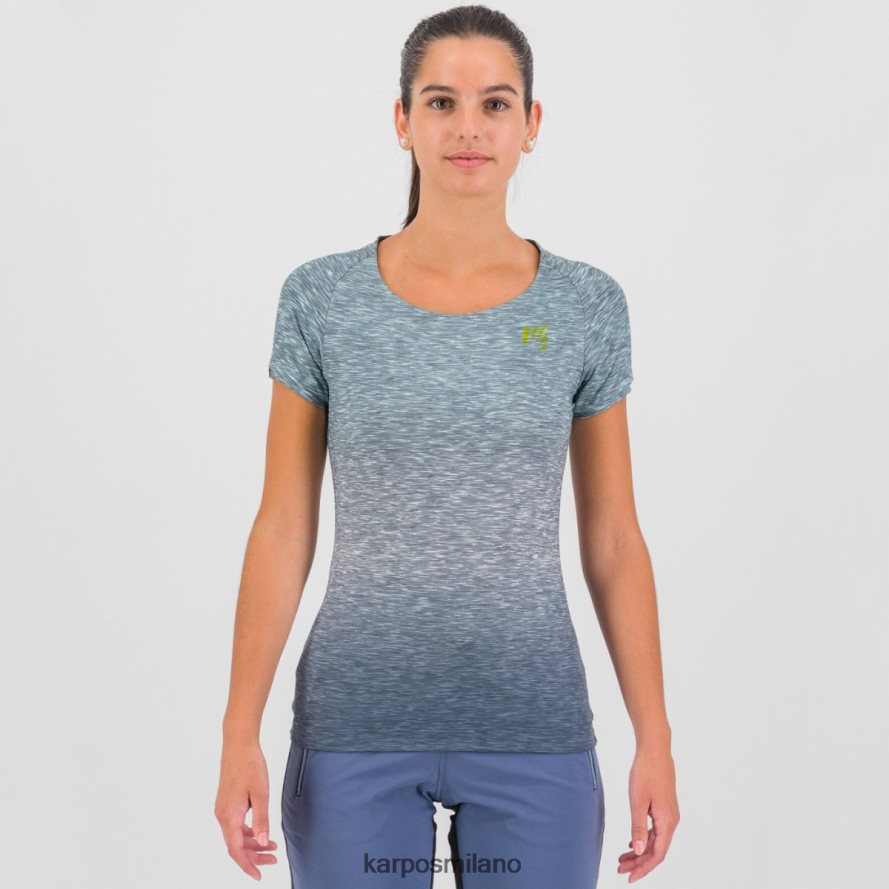 maglietta| Karpos prato piazza con maglia indaco/acquamarina vintage donne DTRTHD1270