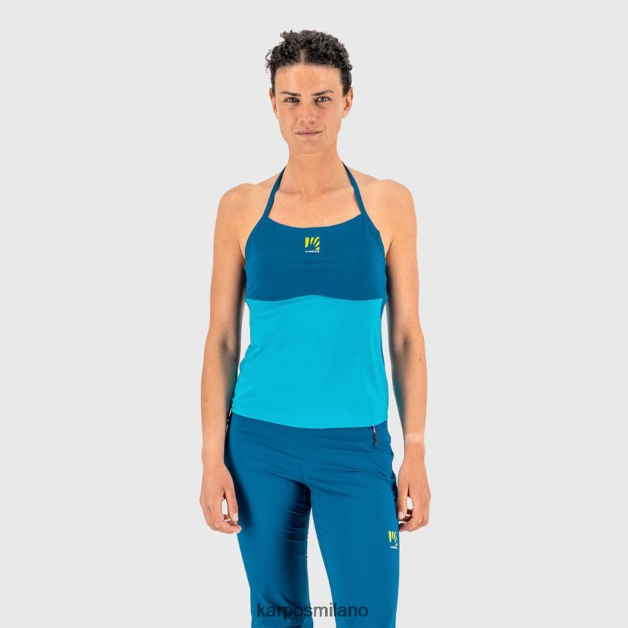 maglietta| Karpos sole accomodante w top bluebird/blu marocchino donne DTRTHD1339