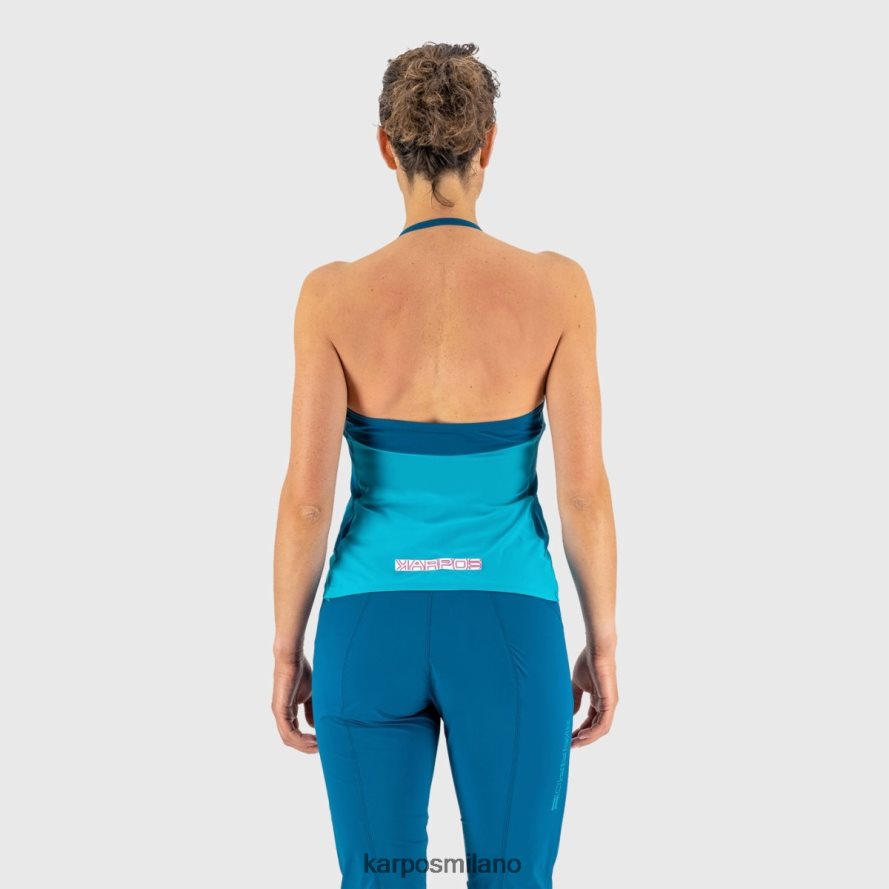 maglietta| Karpos sole accomodante w top bluebird/blu marocchino donne DTRTHD1339