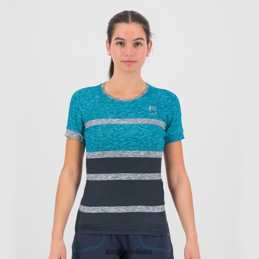 maglietta| Karpos verve con la maglietta Capitano del cielo/atollo blu donne DTRTHD1251