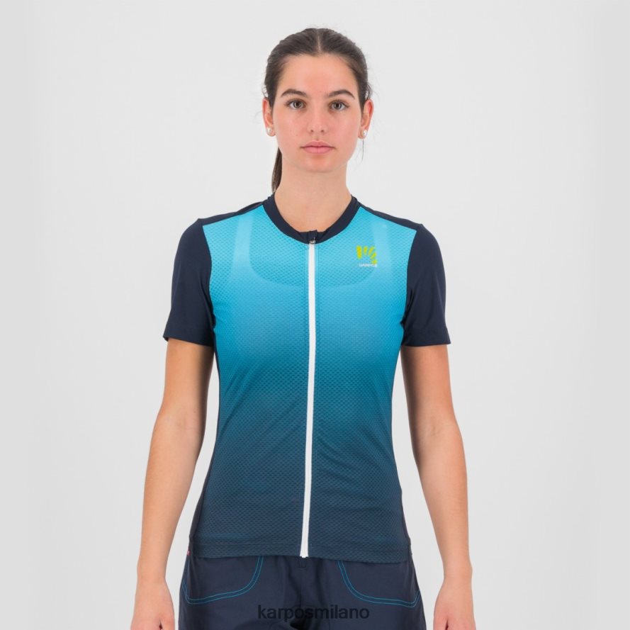 maglietta| Karpos verve evo con maglia Capitano del cielo/atollo blu donne DTRTHD1225