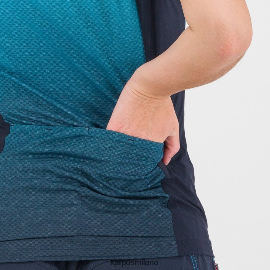 maglietta| Karpos verve evo con maglia Capitano del cielo/atollo blu donne DTRTHD1225