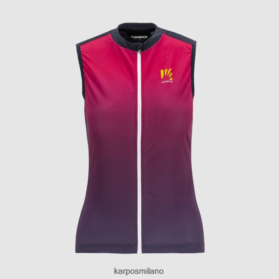 maglietta| Karpos verve evo w senza maniche blu ombre/cabaret donne DTRTHD1237