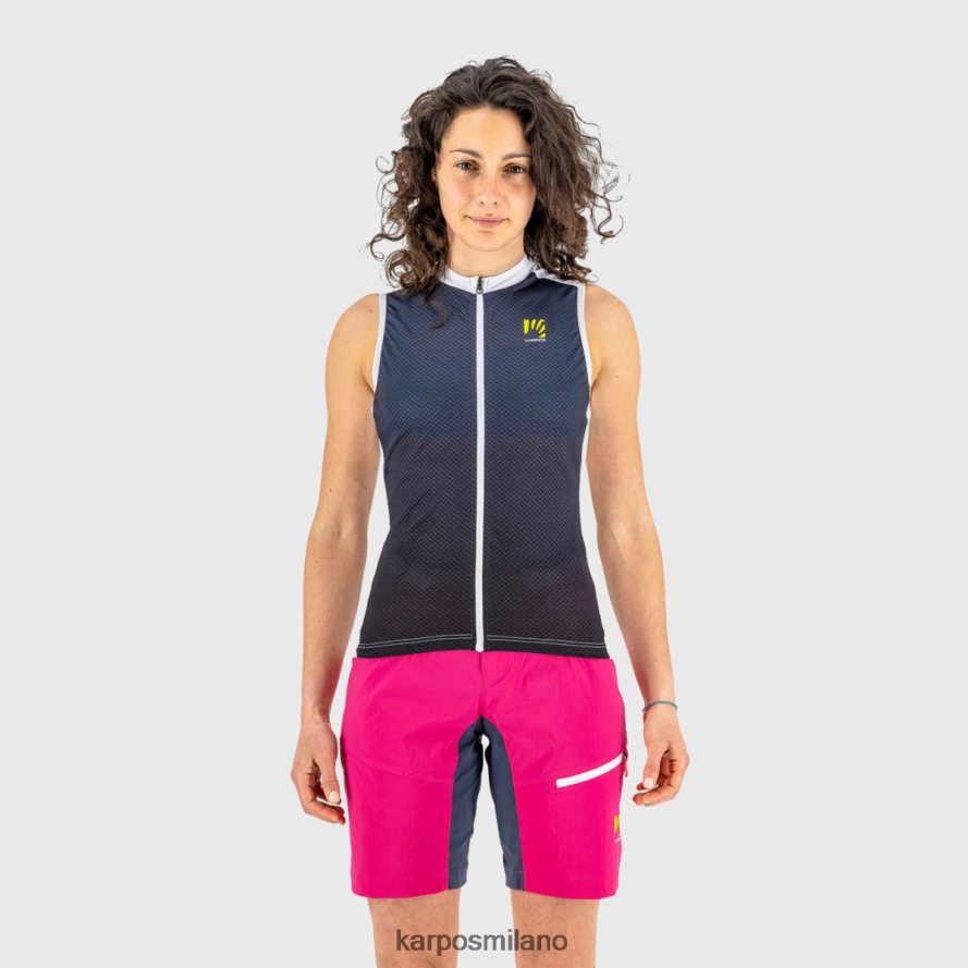 maglietta| Karpos verve evo w senza maniche blu ombre/cabaret donne DTRTHD1237