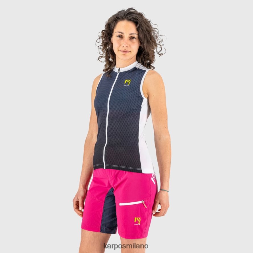 maglietta| Karpos verve evo w senza maniche blu ombre/cabaret donne DTRTHD1237
